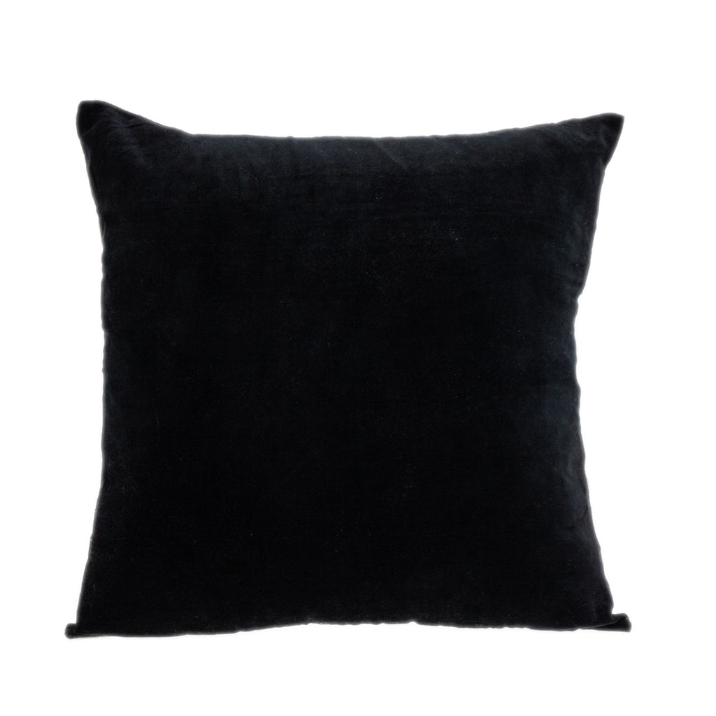 Black Velvet Two Tone Throw Pillow - 99fab 