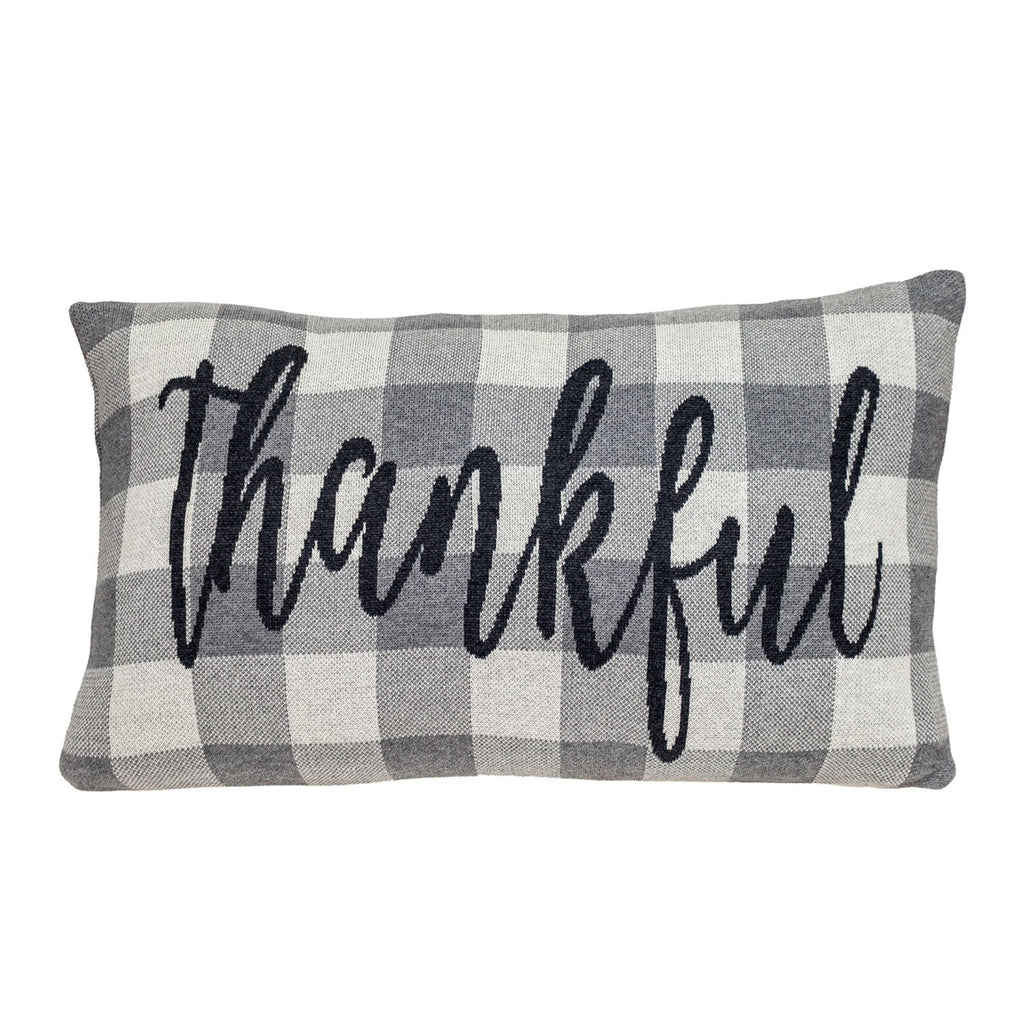 Thankful Buffalo Plaid Lumbar Throw Pillow - 99fab 