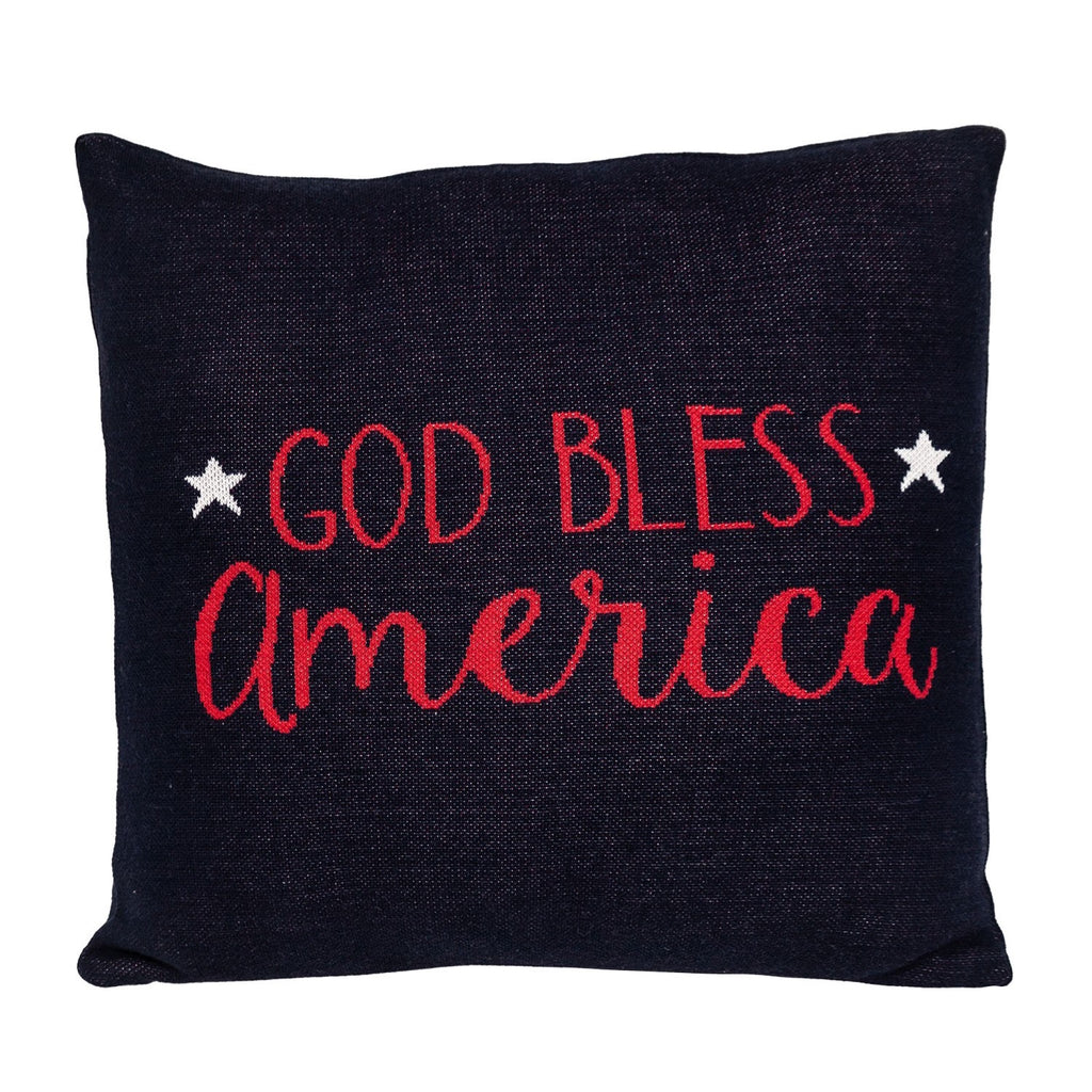 Navy Blue Patriotic Throw Pillow - 99fab 