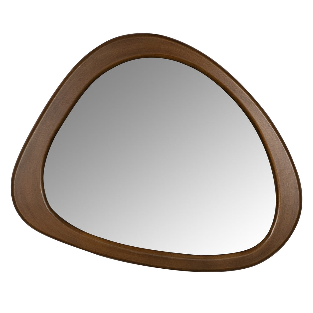 Asymmetrical Wooden Wall Mirror - 99fab 