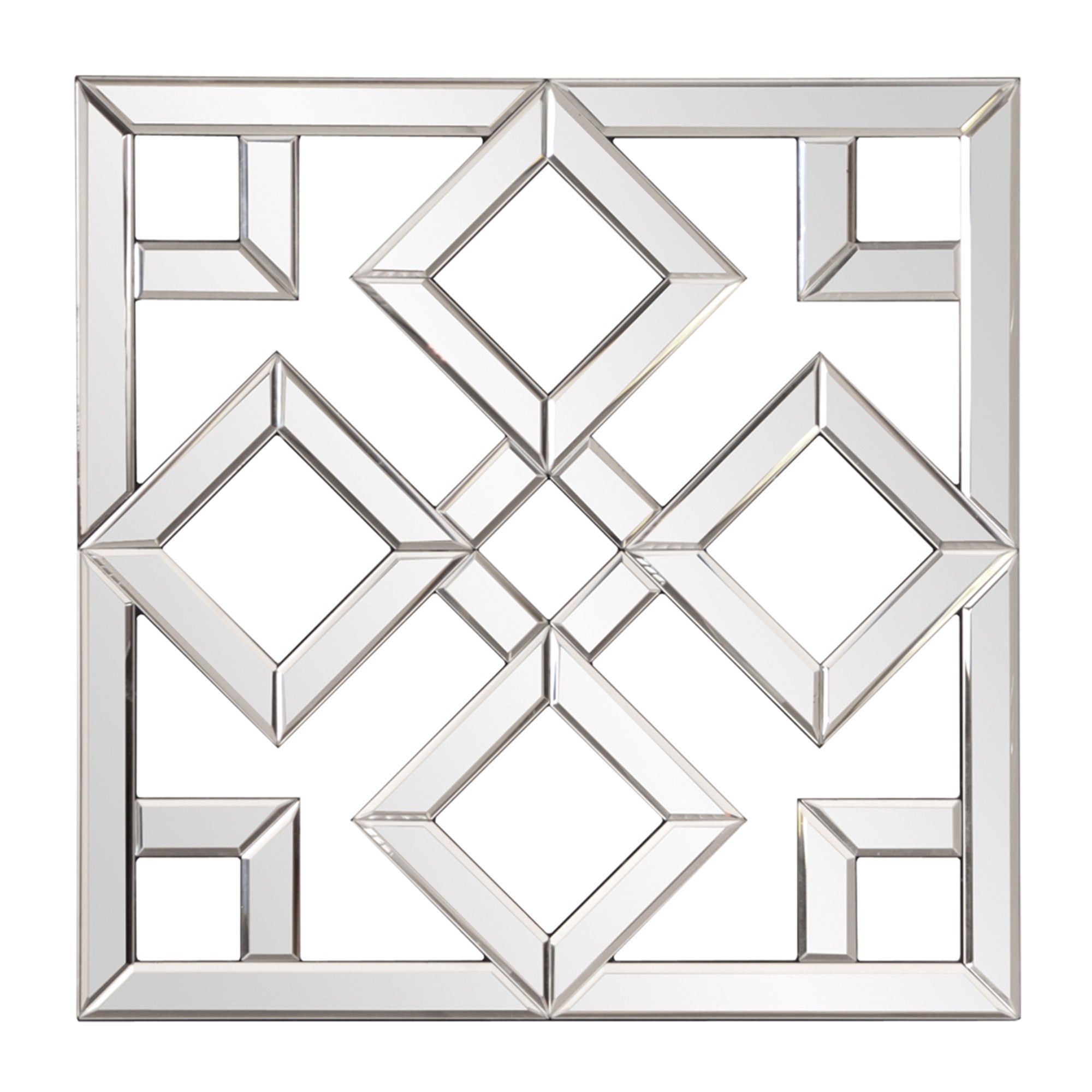 Interlocking Mirrored Squares With Lattice Design