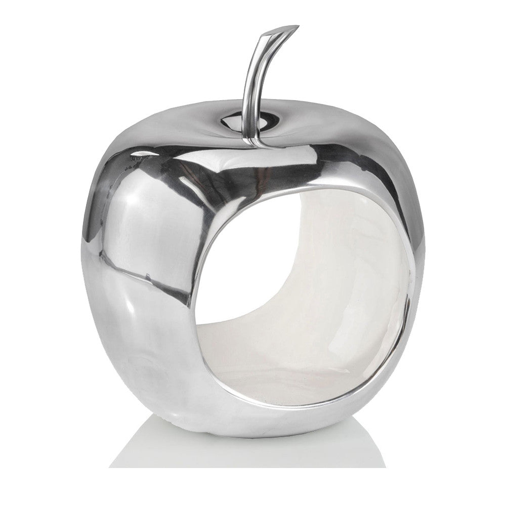 Apple Shaped Aluminum Decorative Accent Bowl - 99fab 