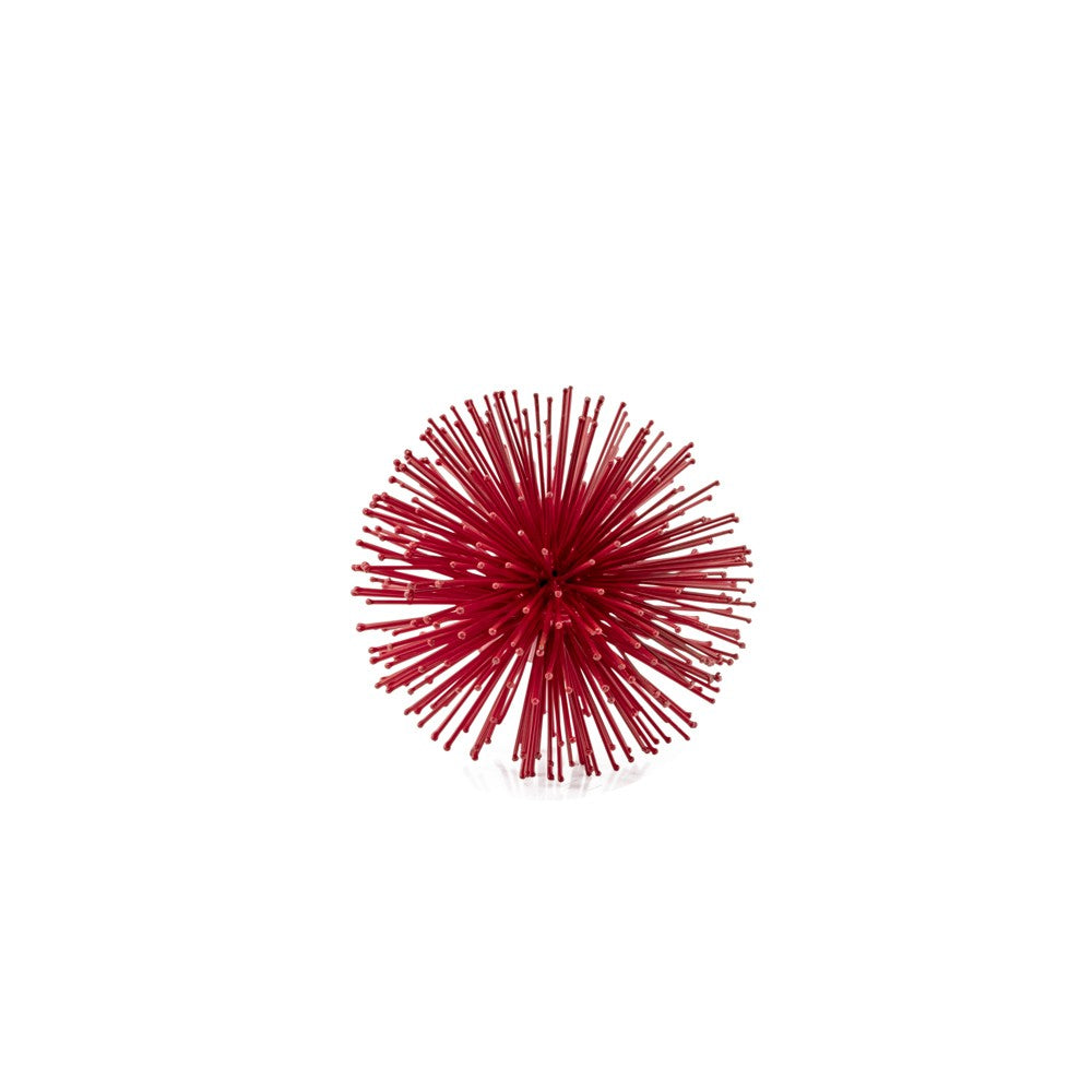 Mini Red Spiky Sphere Home Accent Filler - 99fab 