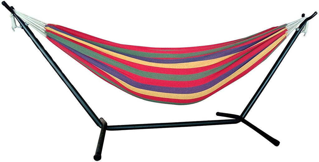 Regatta Stripe Classic 2 Person Hammock With Stand - 99fab 