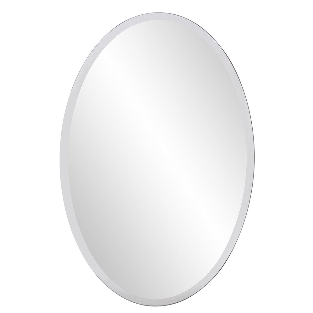 Oval Shaped Frameless Mirror - 99fab 