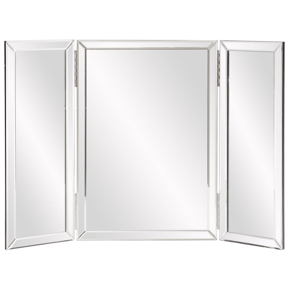 Three Part Hinged Vanity Tabletop Mirror - 99fab 