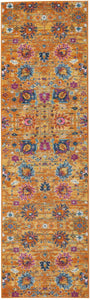 8' Sunset Floral Power Loom Runner Rug