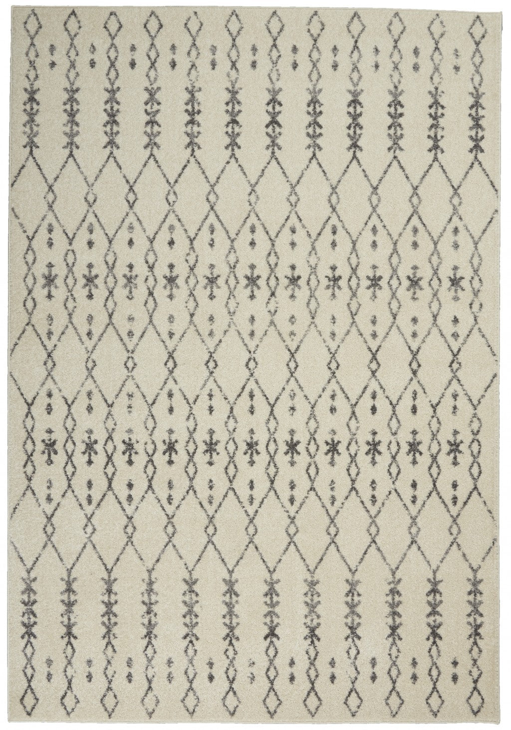 4' X 6' Gray Geometric Power Loom Area Rug - 99fab 