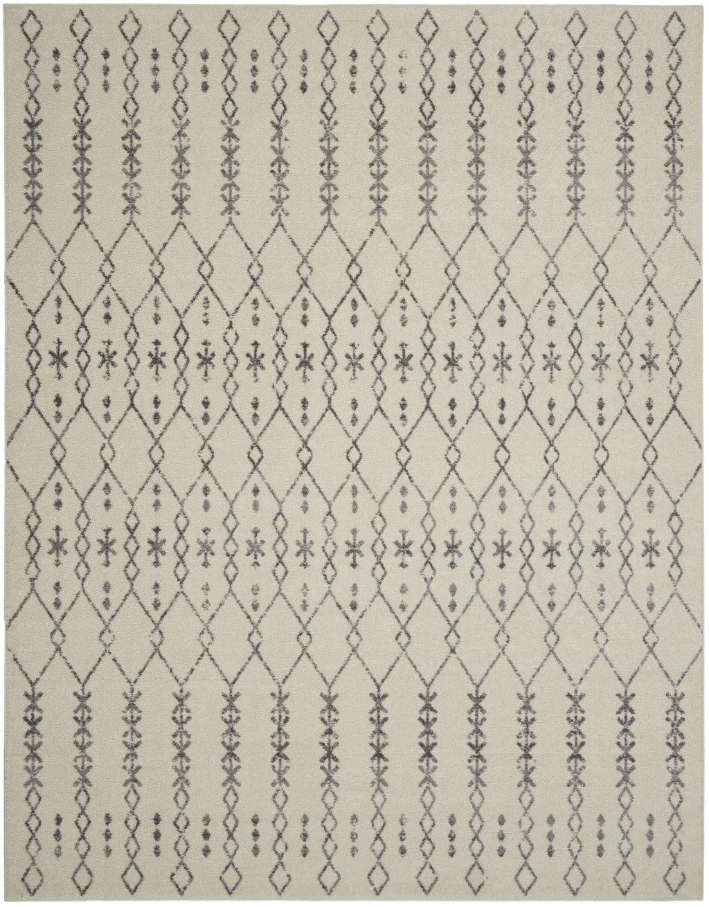 8' X 10' Gray Geometric Power Loom Area Rug - 99fab 