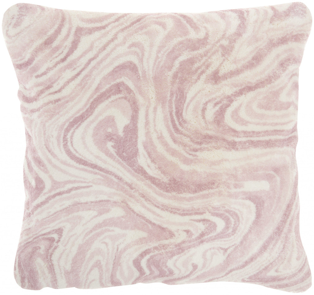 Pink Marbled Patterned Throw Pillow - 99fab 