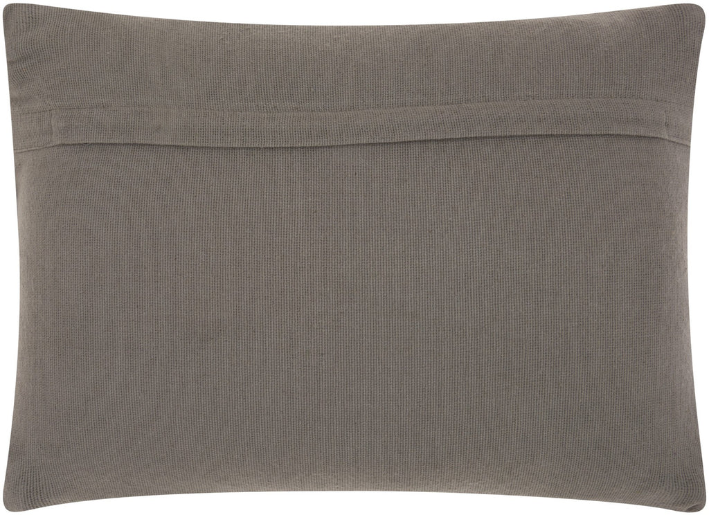 Dark Gray Knotted Detail Lumbar Pillow - 99fab 