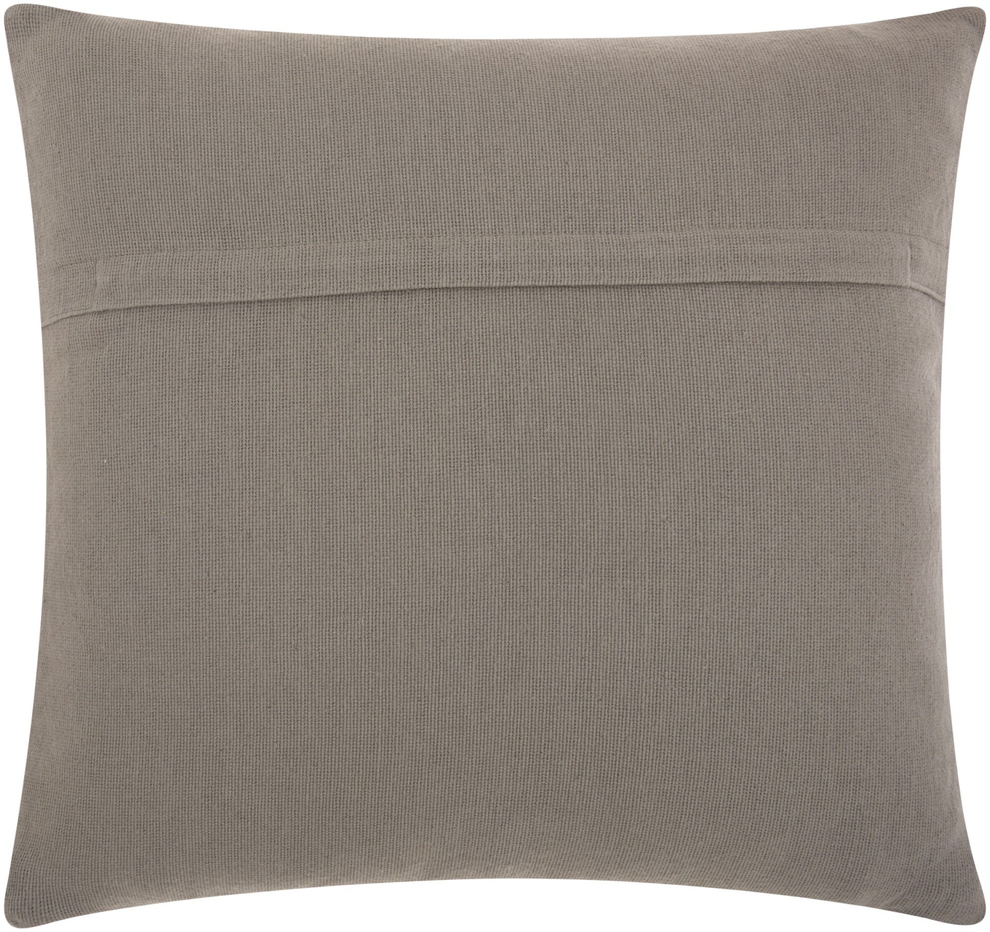 Curly Loops Light Gray Wool Cotton Blend Throw Pillow