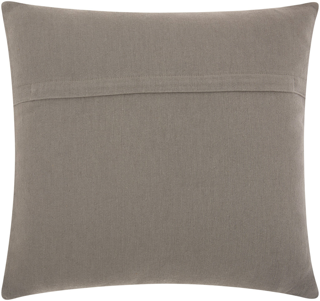 Curly Loops Light Gray Wool Cotton Blend Throw Pillow - 99fab 