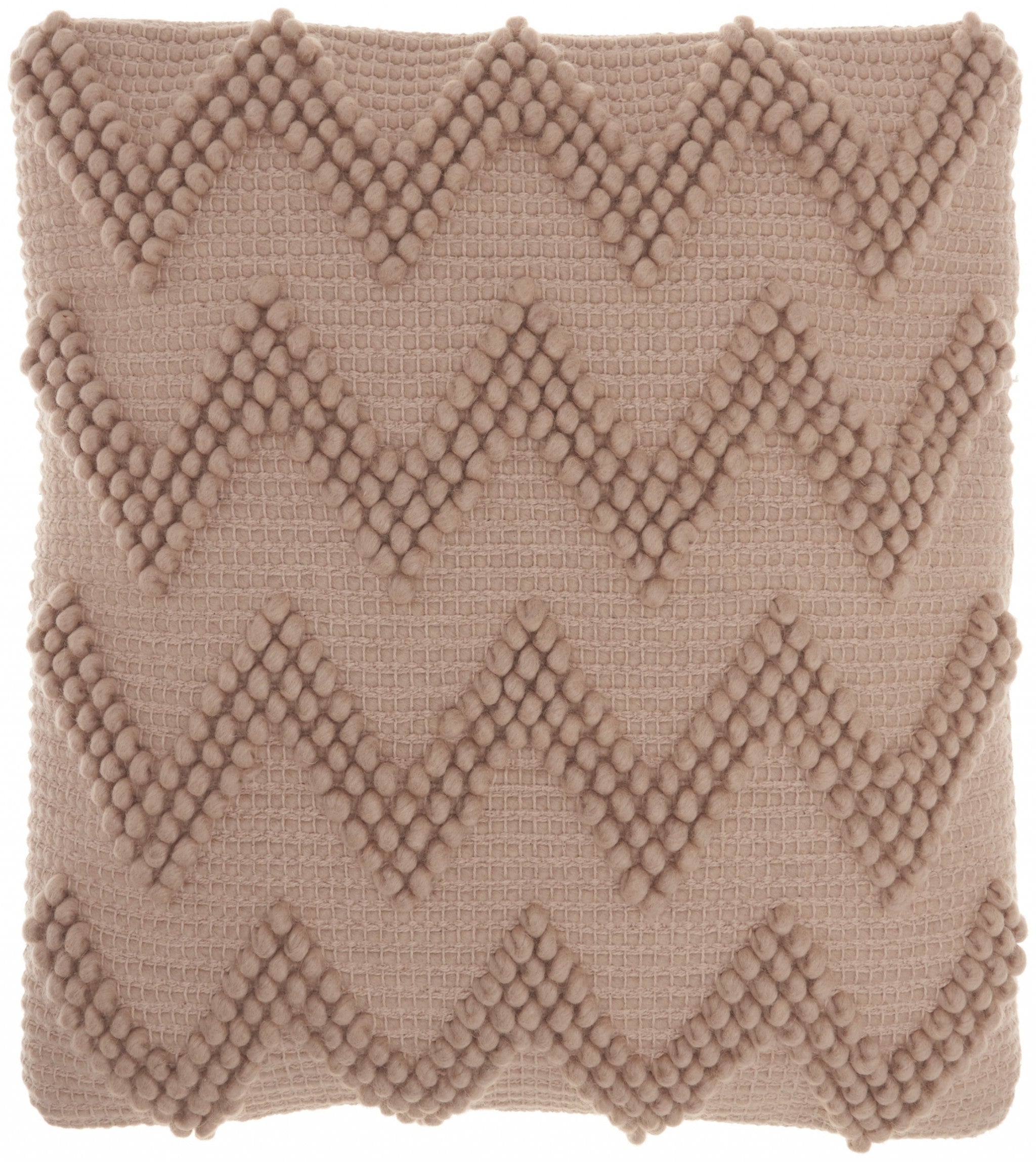 Rose Pink Chevron Detail Throw Pillow