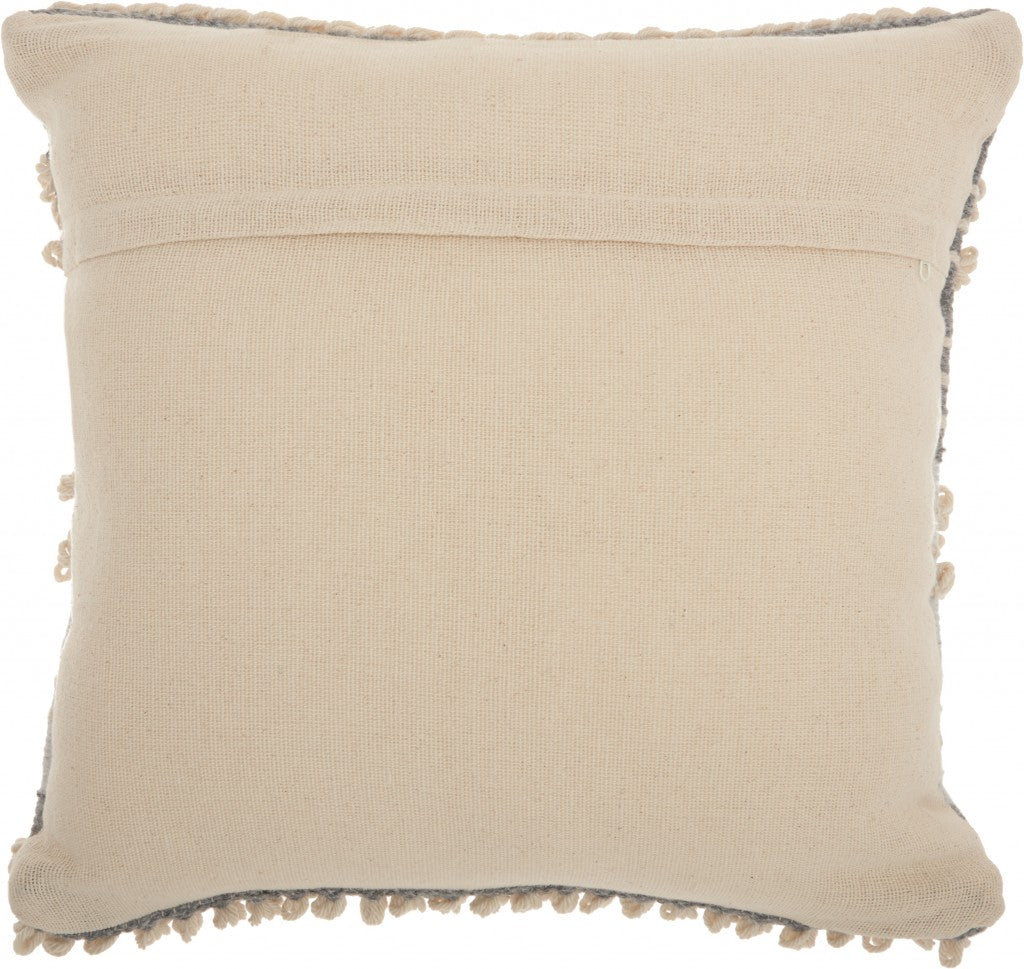 Bohemian Gray Throw Pillow - 99fab 