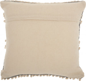 Bohemian Gray Throw Pillow