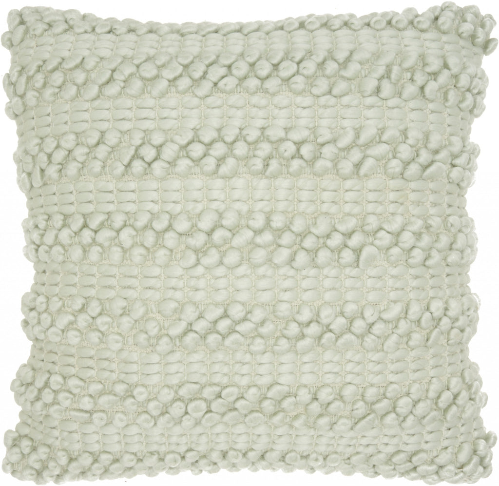 Xl Mint Green Pom-Pom Detailed Throw Pillow - 99fab 