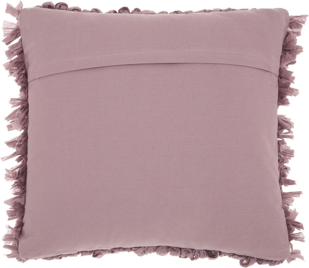 Loose Luscious Shag Purple Mauve Throw Pillow - 99fab 