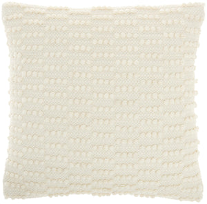 Ivory Textured Broken Stripes Throw Pillow