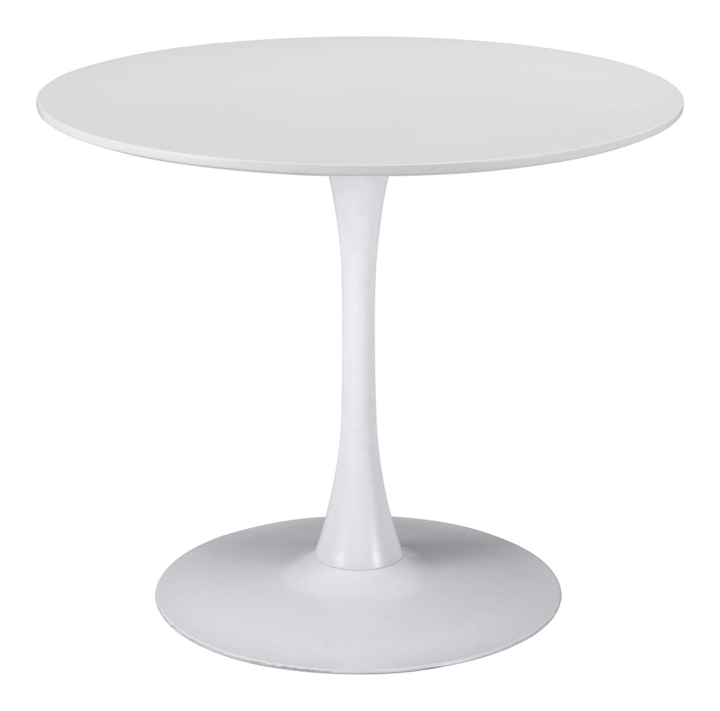 White Round Manufactured Wood Dining Set - 99fab 