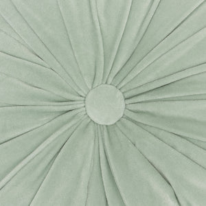 Mint Tufted Round Throw Pillow