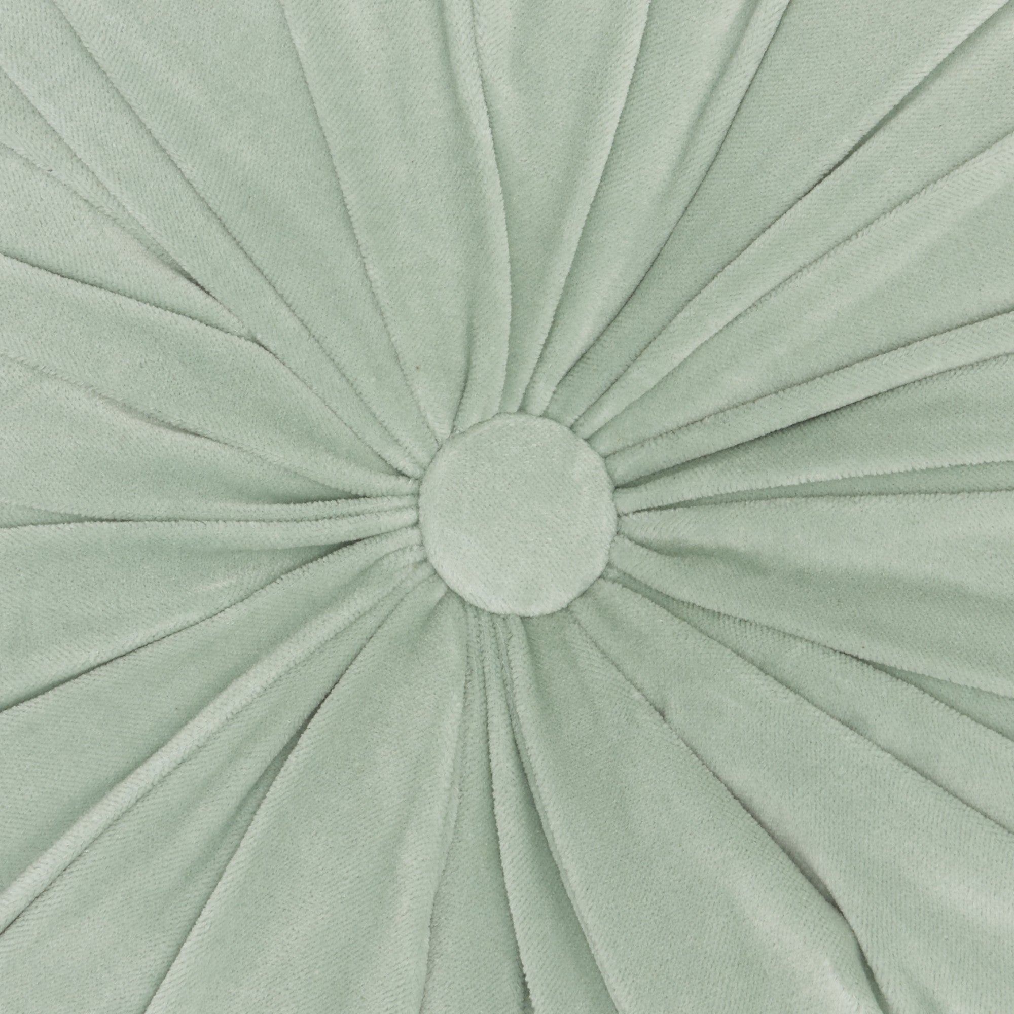 Mint Tufted Round Throw Pillow