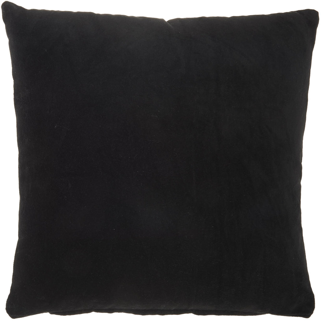 Solid Black Casual Throw Pillow - 99fab 