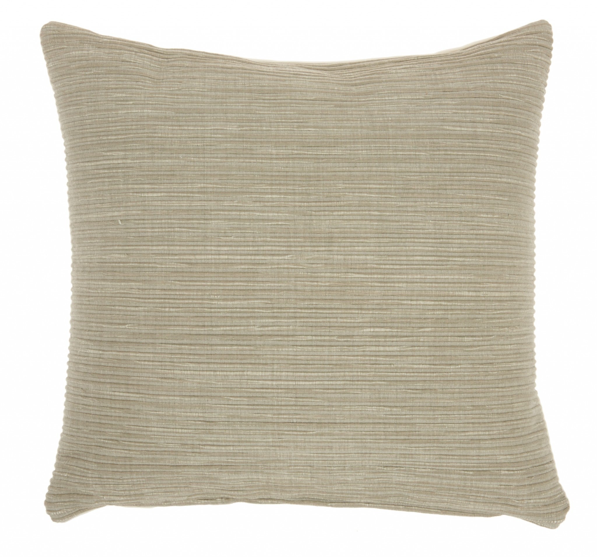 Taupe Distressed Stripes Throw Pillow