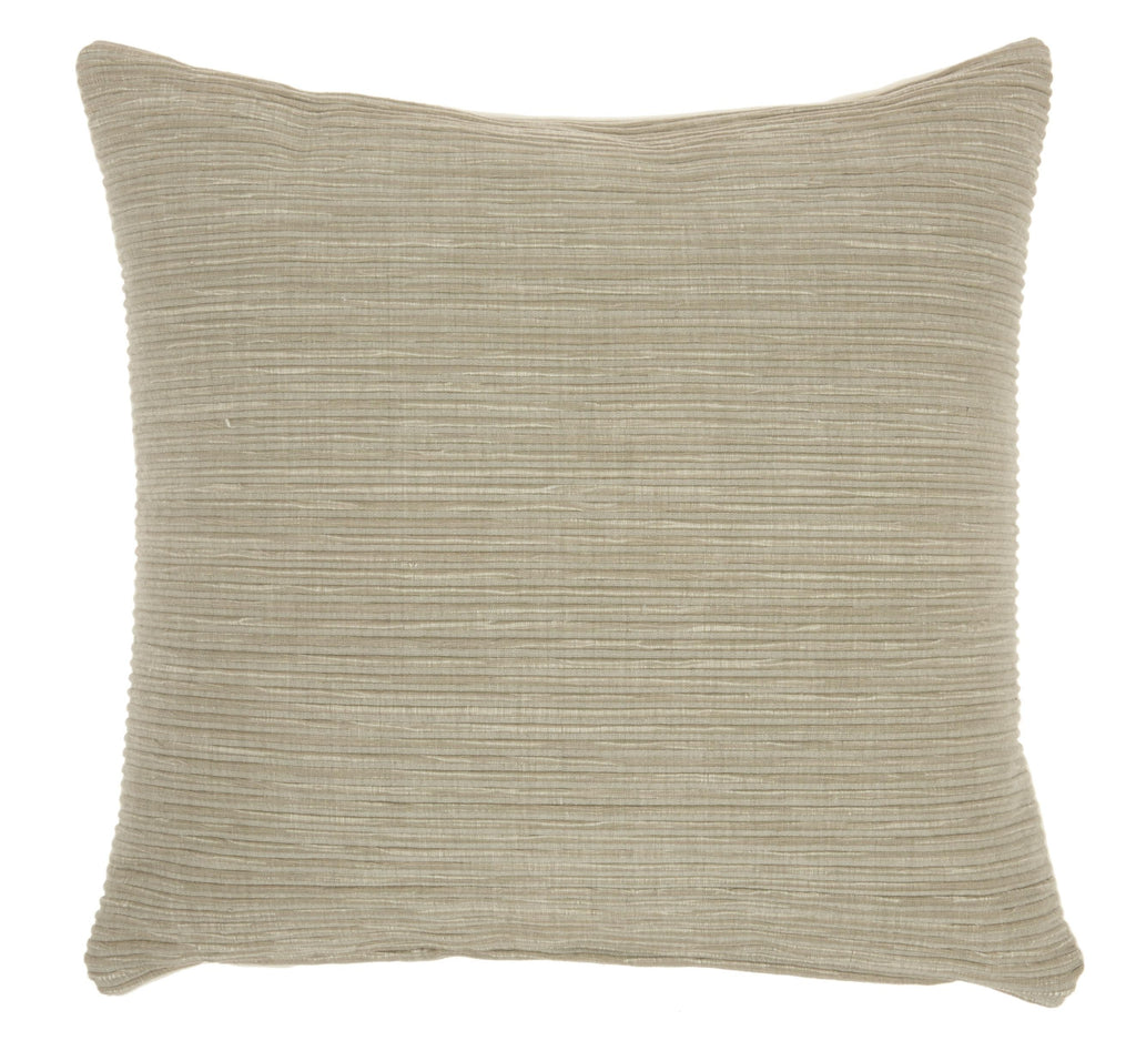 Taupe Distressed Stripes Throw Pillow - 99fab 