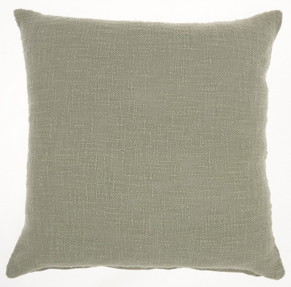 Sage Solid Woven Throw Pillow - 99fab 