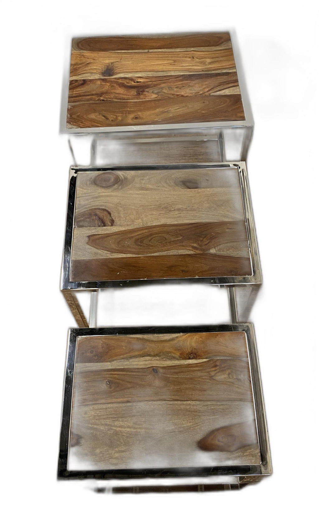 Set Of 3 Modern Rustic Nesting Tables - 99fab 