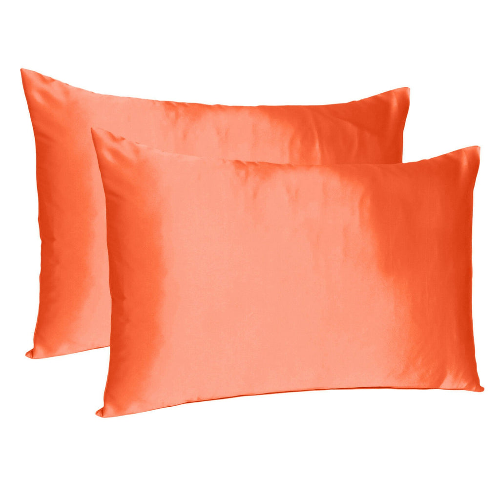 Poppy Dreamy Set Of 2 Silky Satin King Pillowcases - 99fab 