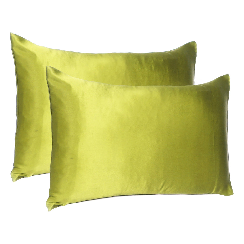 Lemongrass Dreamy Set Of 2 Silky Satin Standard Pillowcases - 99fab 