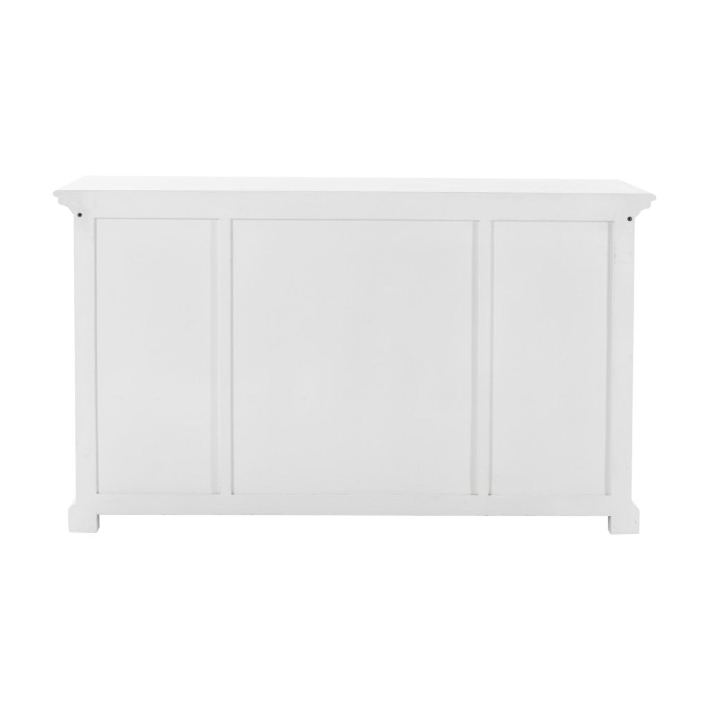 White Accent Cabinet With Glass Doors - 99fab 