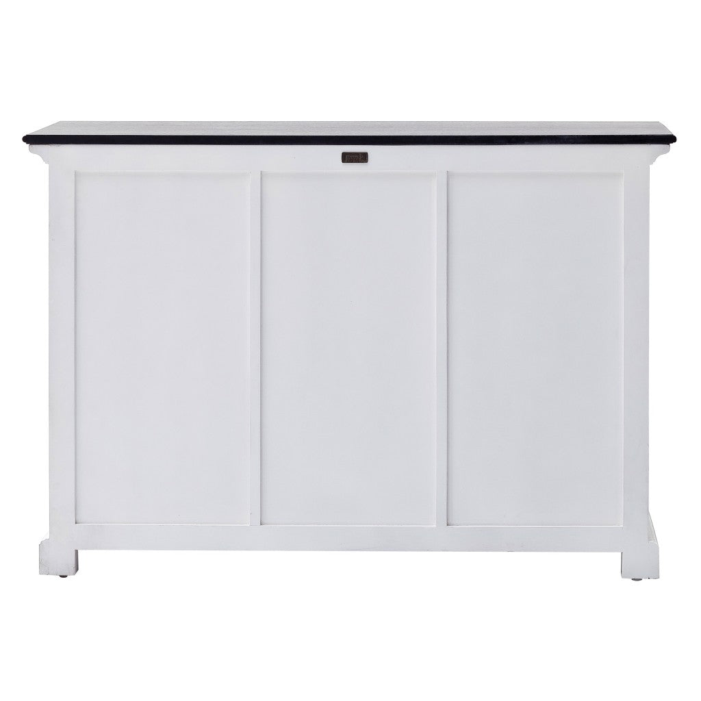 Modern Farmhouse Black And White Large Accent Cabinet - 99fab 