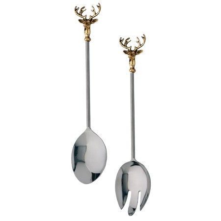 Golden Stag Salad Serving Set