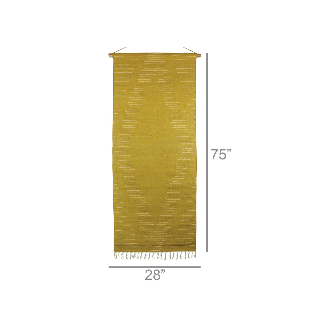 Yellow Ochre Jute Wall Hanging - 99fab 