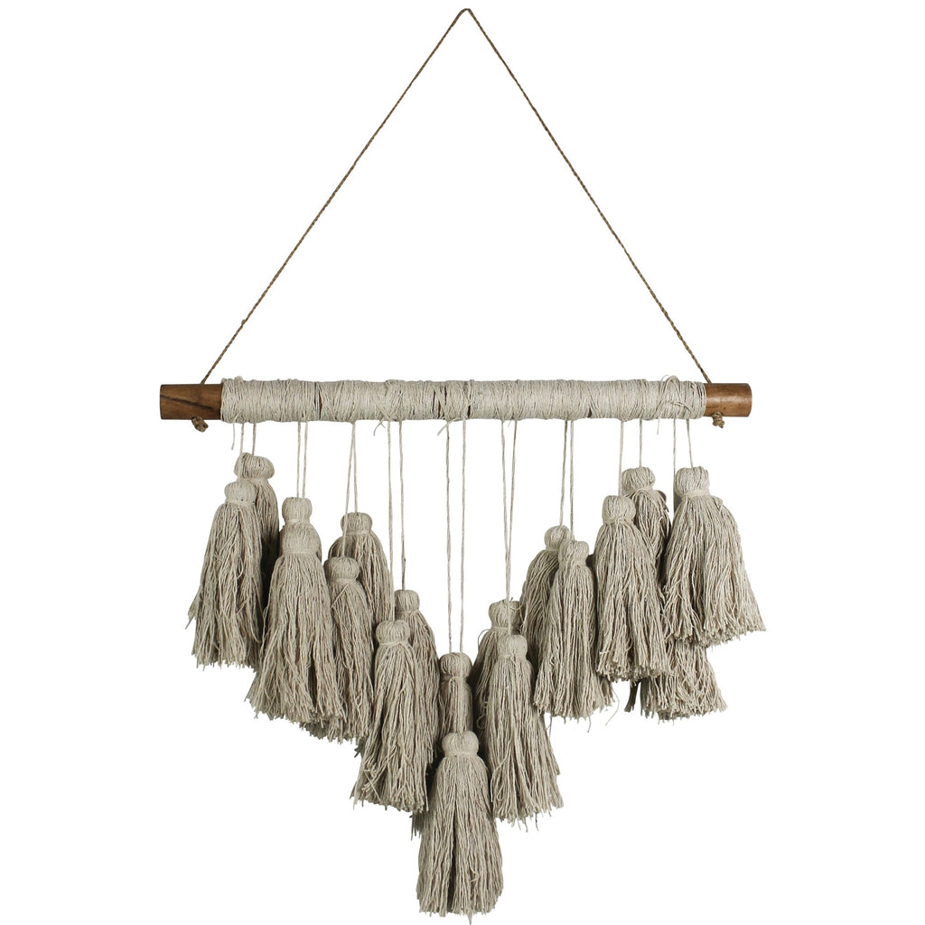 Beige Tassel Bohemian Wall Hanging - 99fab 