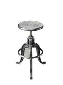 Glossy Iron Revolving Bar Stool