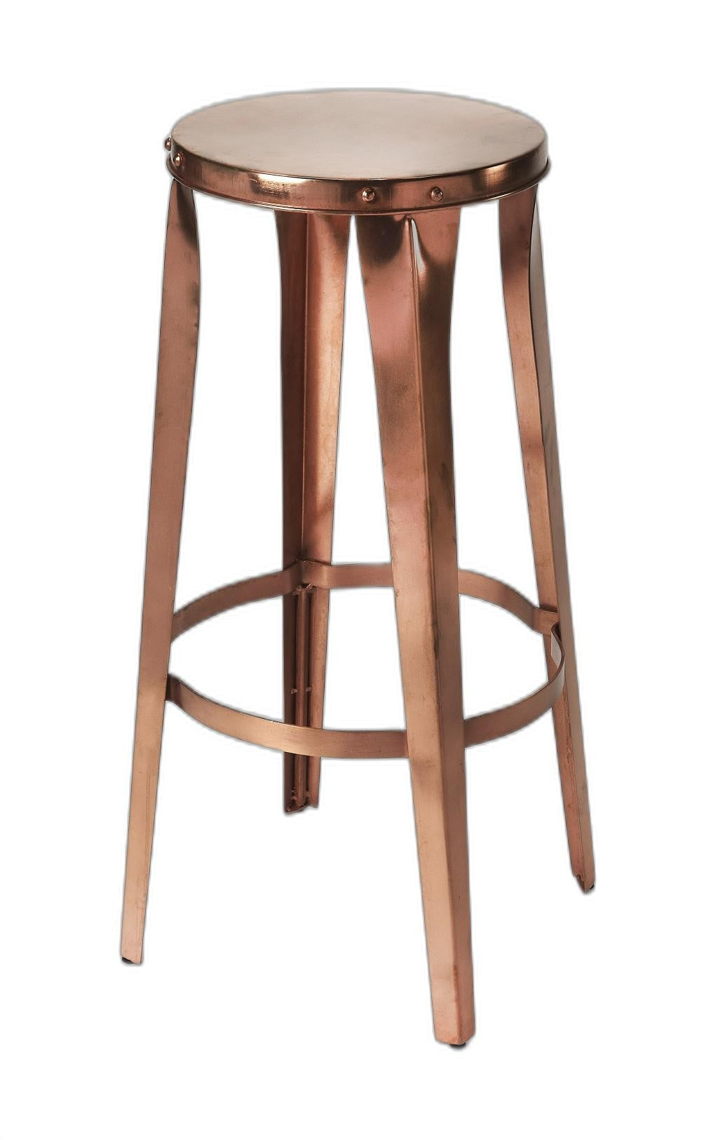 Rustic Copper Backless Bar Stool - 99fab 