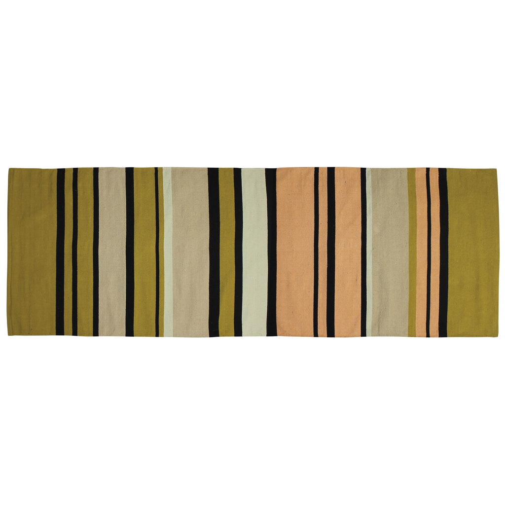 3' X 8' Multicolored Stripes Runner Rug - 99fab 