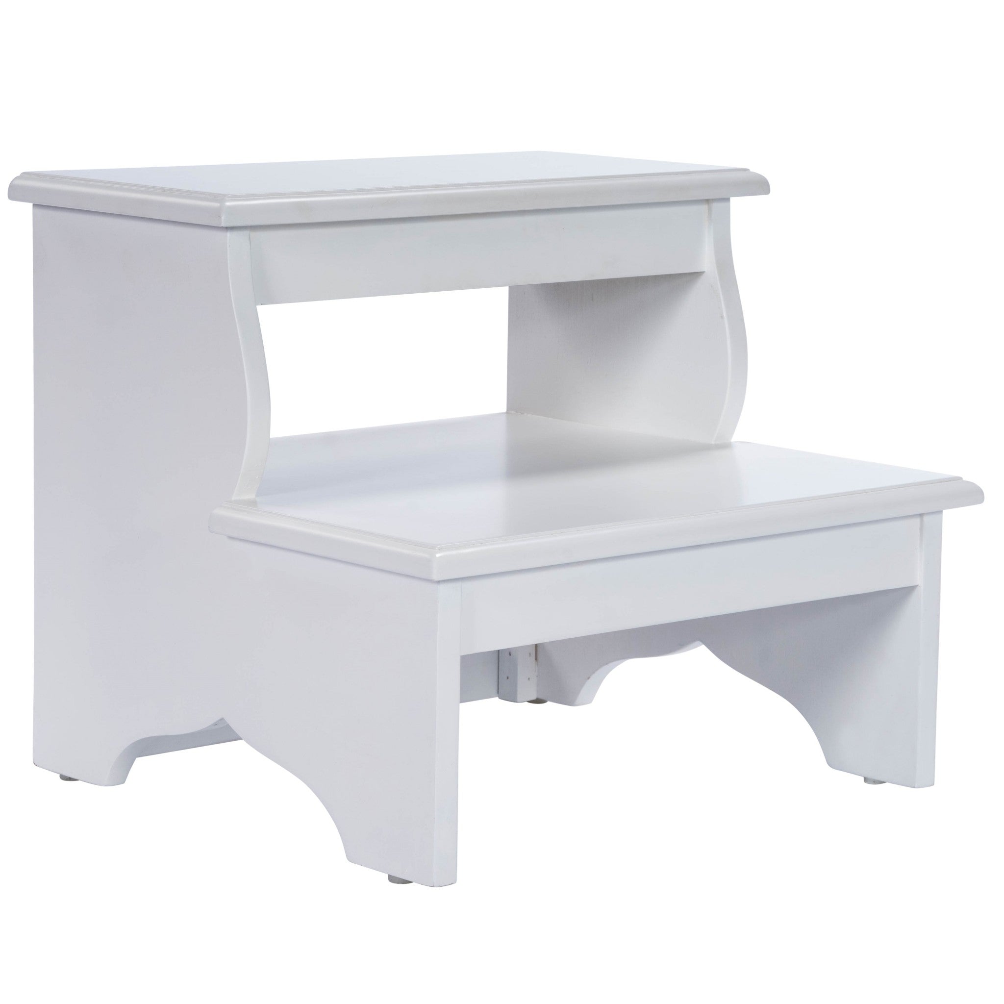 Handcrafted White Step Stool