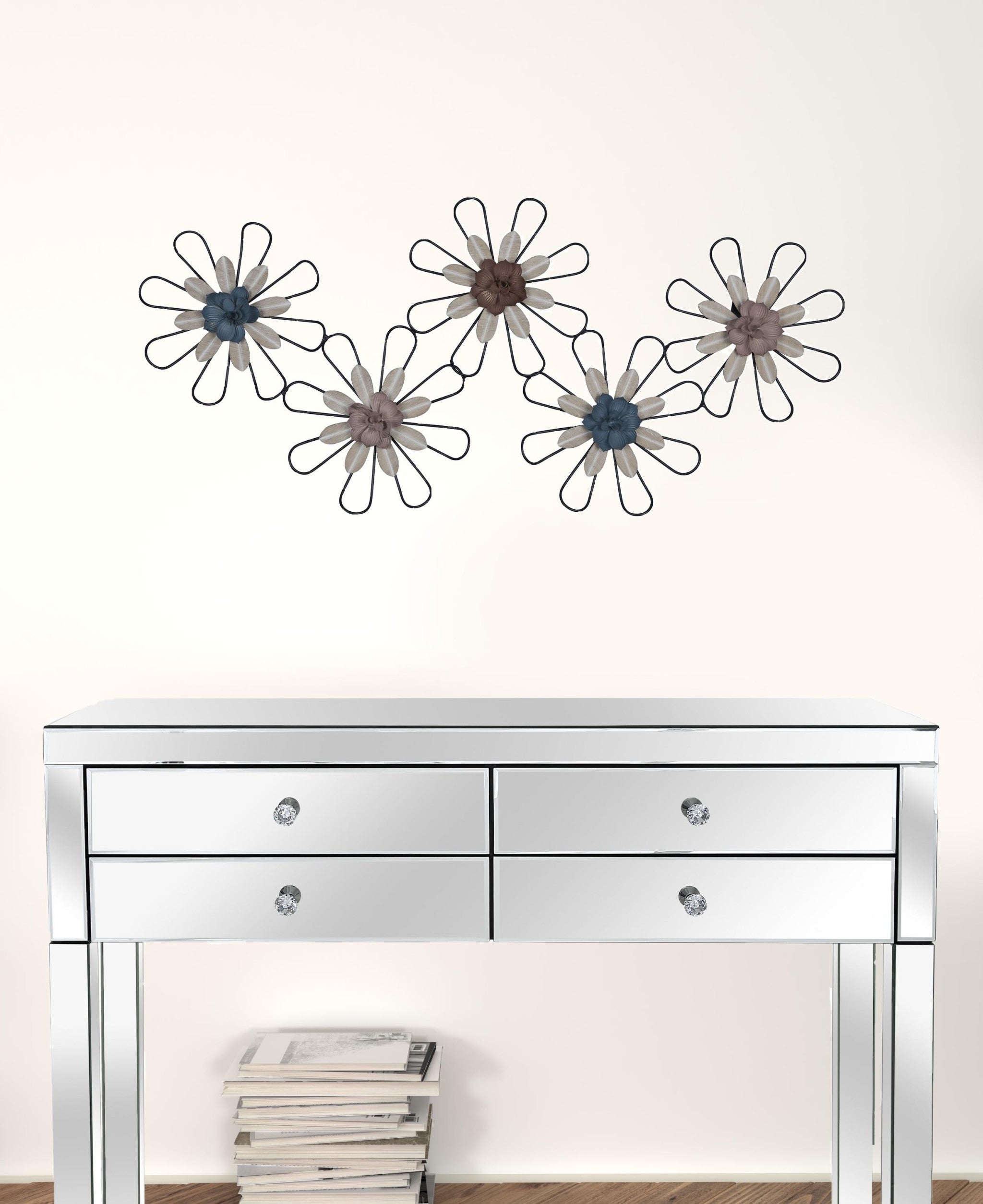 Wire Metal Floral Wall Decor