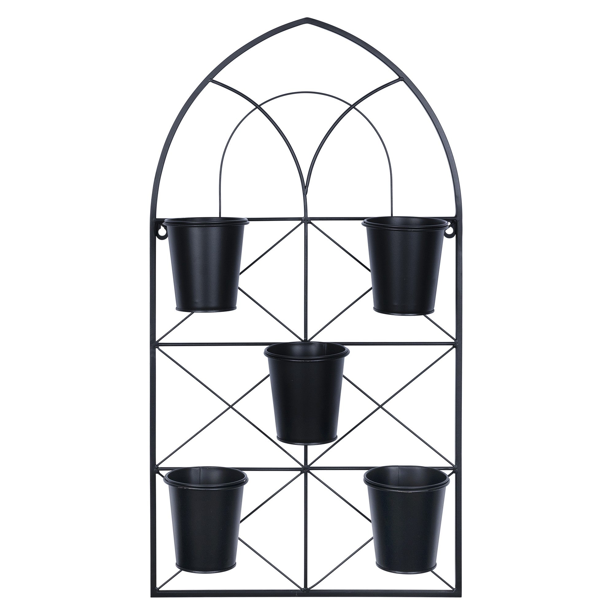 Metal Plant Pots Wall Hanging