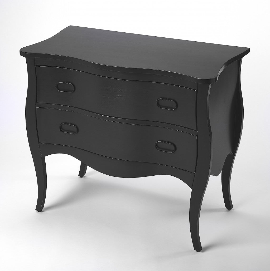 Black 2 Drawer Chest - 99fab 