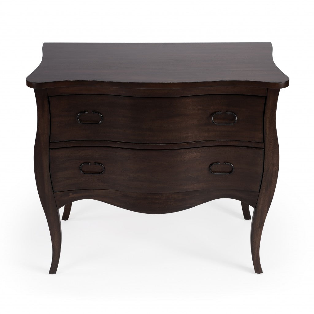 Rochelle Walnut 2 Drawer Chest - 99fab 