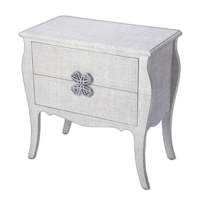 30" Off White Standard Accent Chest With Two Drawers