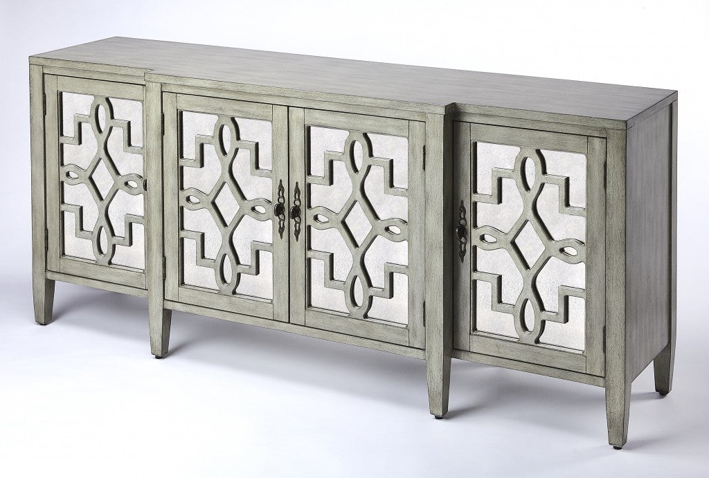 Giovanna Olive Gray Mirrored Sideboard - 99fab 