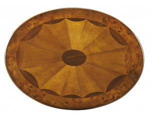 Olive Ash Burl Oval Accent Table