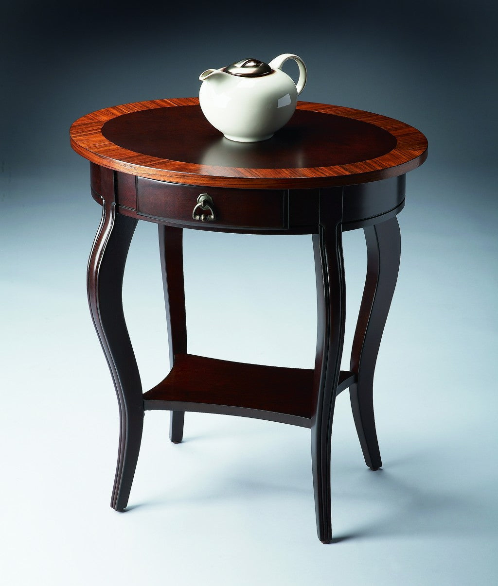 Cherry Nouveau Oval Accent Table - 99fab 